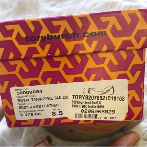 BNIB Tory Burch Eddie Flats size 8.5 SOLD - Picture 4 of 4